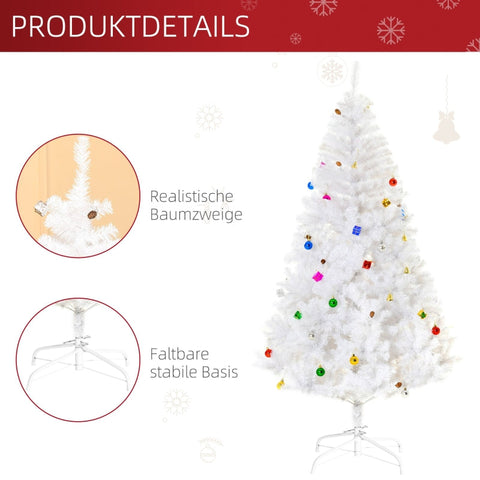 Rootz Artificial Christmas Tree - Festive Tree - Holiday Tree - Reusable - Flame Retardant - Easy Assembly - ø105 x H180 cm