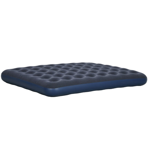 Rootz Air Mattress for 2 People - Inflatable Bed - Camping Mattress - Soft & Robust - Optimal Body Support - Quick Inflation - 203cm x 152cm x 22cm - Dark Blue