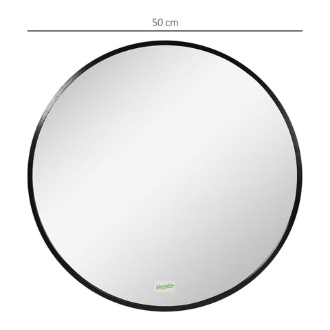 Rootz Round Wall Mirror - Bathroom Mirror - Bedroom Mirror - Timeless Design - Ø50cm x 2cm