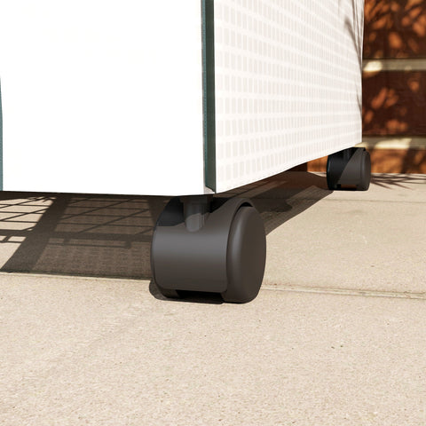 Rootz Foil Greenhouse - Mini-Greenhouse - Plant House - Early Bed - 4 Shelves - Weatherproof Stability - 69 x 50 x 165 cm