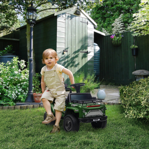 Rootz Electric 4x4 Children's Vehicle - Kids Ride-On Car - Mini SUV - Storage - 82cm x 48cm x 56cm - Ages 3-5, 3 km/h Speed, LED Headlights