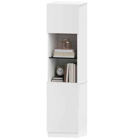Rootz Bookcase Storage Shelf - Adjustable Units - Shelf Organizers - Modern Aesthetic - 40 x 38 x 160 cm White