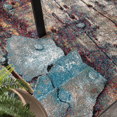 Short Pile Rug – Modern Pattern – Designer Style – Soft & Durable Living Room Carpet