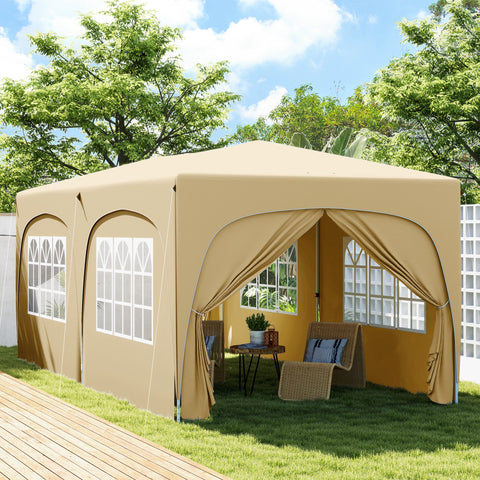 Rootz 3 x 6m Pop-up Gazebo - Garden Tent - Outdoor Canopy - UPF50+ UV Protection - 597cm x 300cm x 270cm