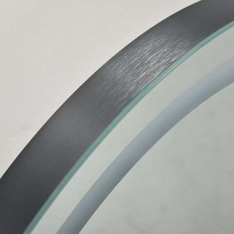 Rootz LED Bathroom Mirror - Wall Mirror - Illuminated Mirror - Touch Switch - Ø 60cm x 4.6cm