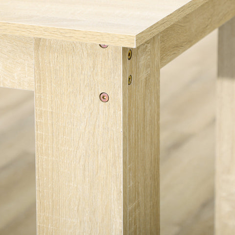 Rootz Dining Table - Kitchen Table - Modern Design - Large 4-6 Person Plateau - Stylish Brown Finish - 120L x 69B x 75H cm