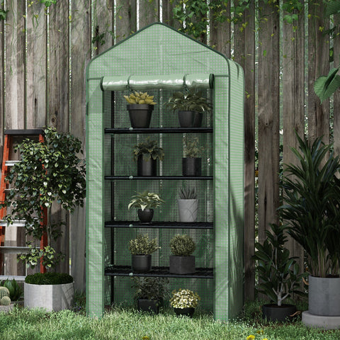 Rootz Garden Greenhouse - Plant Shelter - Outdoor Plant House - Extends Growth Period - 90l x 49b x 193h cm