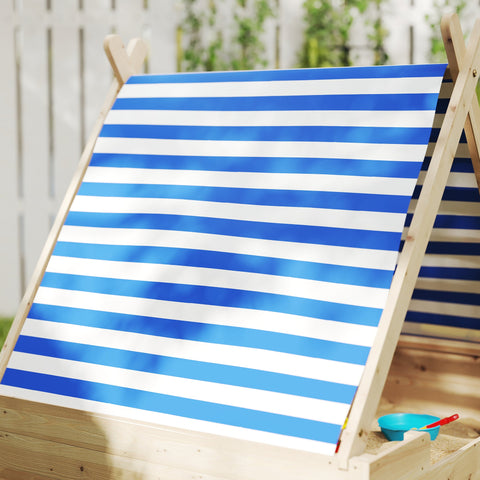 Rootz Sand Box for Children - Sandpit - Play Area - Weatherproof Tent Roof - Withstand Daily Use - 120 x 120 x 126.5 cm