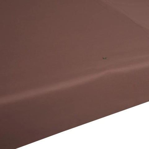 Rootz Gazebo - Replacement Roof with Wind Canopy - Water Dissipation - Strong and Durable - Coffee - 3 x 3m