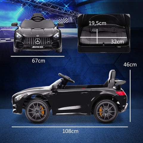 Rootz Mercedes-Benz AMG GTR Kids Electric Car - Ride-On Toy - Remote Control Car - Safe Joyrides - 108cm x 67cm x 46cm