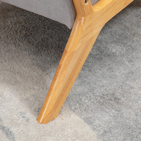 Rootz Elegant Lounge Chair - Armchair - Relaxation Chair - Maximum Comfort - 61L x 78W x 76H cm