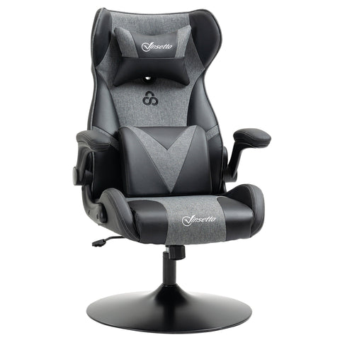Rootz Ergonomic Gaming Chair - eSport Chair - Workstation Seating - Height Adjustable, Neck & Loin Pillows - 69cm x 73cm x 112-118cm