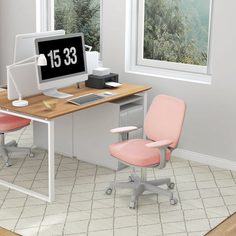 Rootz Ergonomic Desk Chair - Rotatable - Height Adjustable - Comfort - 55 x 48 x 82.5-94.5 cm - Pink