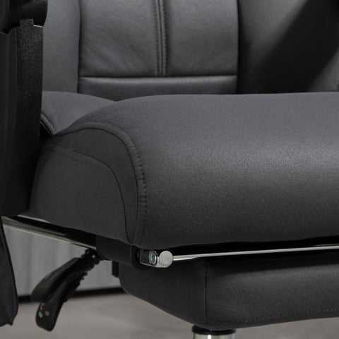 Rootz Massage Office Chair - Computer Chair with Lumbar Heating - Recliner Chair - Microfiber Fabric - 65cm x 74cm x 119cm