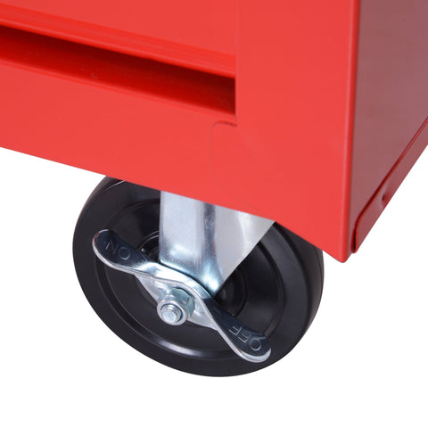 Rootz Tool Trolley - Workshop Cart - Tool Cabinet - Up to 150kg Load - Steel - 69cm x 33cm x 75cm