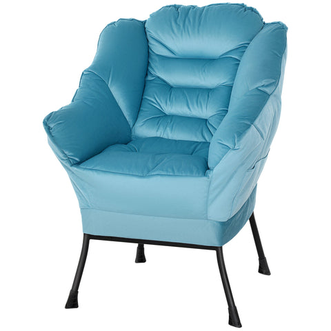 Rootz Modern Akzentstuhl Armchair - Upholstered Chair - Relaxed Seat - Luxurious Comfort - 80cm x 78cm x 100cm