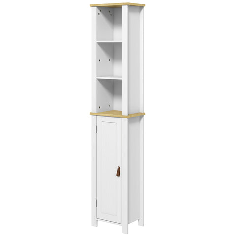 Rootz Bathroom Tank Cabinet - Storage Unit - Organizer - Adjustable Shelves - Modern Design - 34cm x 23cm x 165cm
