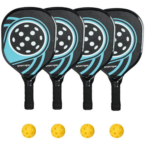 Rootz Pickleball Racket Set - Paddle Set - Racquet Set - Lightweight & Durable - 40cm x 20cm x 3cm