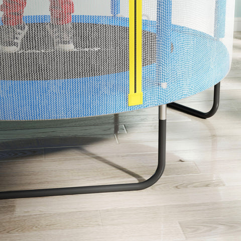 Rootz Children's Trampoline - Safety Net - Non-slip Legs - Zipper Access - Ø140 x 190H cm