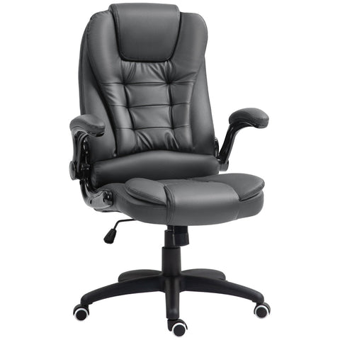 Rootz Executive Chair - Computer Chair - Office Chair - Faux Leather - Adjustable Height - 60cm x 69cm x 111-121cm