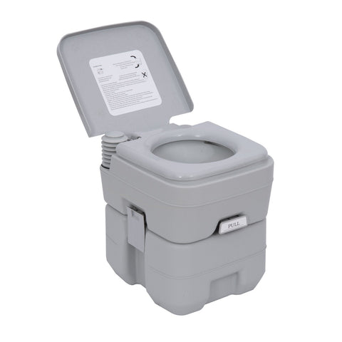 Rootz Portable Camping Toilet - Mobile Toilet - Travel Toilet - Hygienic Comfort - 38cm x 38cm x 45cm