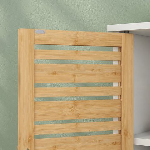 Rootz Bathroom Washbasin Unit - Sink Cabinet - Storage Cabinet - Adjustable Shelf - 60x30x60cm Brown and White