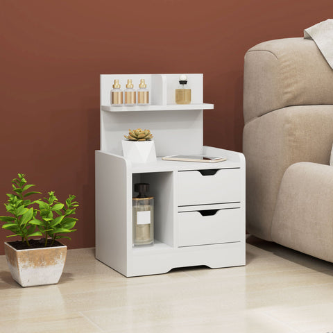 Rootz Bedside Table - Nightstand - Storage Organizer - Elegant Design - 40cm x 30cm x 60cm