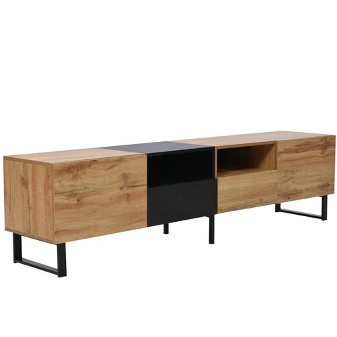 Rootz Modern TV Stand - Entertainment Unit - Media Console - Durable & Spacious - 190L x 38W x 48H cm