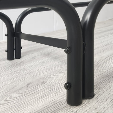 Rootz Firewood Stand - Log Holder - Firewood Rack - PE Cover - 200kg Load Capacity - 200cm x 36cm x 99cm