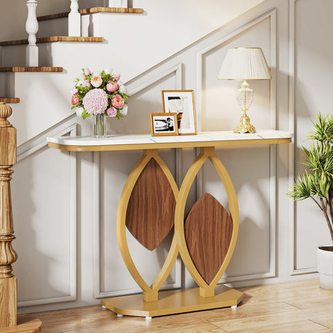 Rootz Console Table - Entry Table - Hallway Table - Scratch Resistant - 110cm D x 30cm W x 79cm H