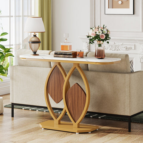 Rootz Console Table - Entry Table - Hallway Table - Scratch Resistant - 110cm D x 30cm W x 79cm H