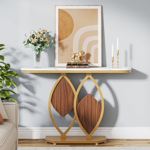 Rootz Console Table - Entry Table - Hallway Table - Scratch Resistant - 110cm D x 30cm W x 79cm H