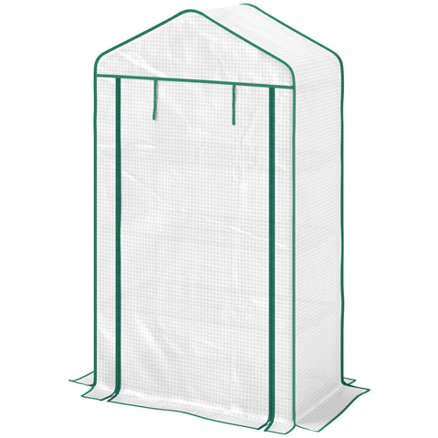 Rootz 4 Level Greenhouse Shelf - Garden Balcony - Plant Protection - Galvanized Steel - 90cm x 49cm x 160cm