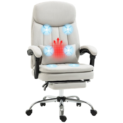 Rootz Massage Office Chair - Ergonomic Office Chair - Heated Office Chair - Intensive Study Chair - 66cm x 67cm x 110-118cm