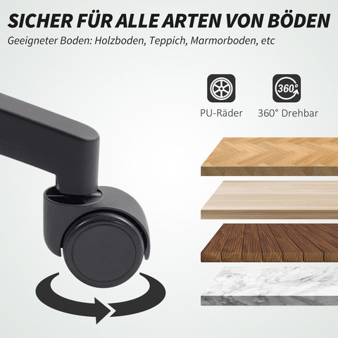 Rootz Ergonomic Adjustable Desk Chair - Office Chair - Mesh Back Chair - Enhances Productivity - 65cm x 92.5-102.5cm - Black