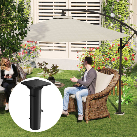 Rootz Umbrella Stand - Sun Umbrella Base - Floor Holder Parasols - Durable Metal Stability - 16.5 x 16.5 x 40 cm