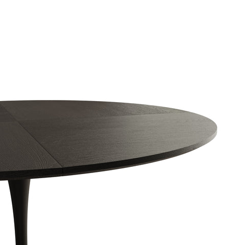 Rootz Modern Round Dining Table - Patchwork Plates - Metal Base - Durable Stability - 120cm x 120cm x 75cm