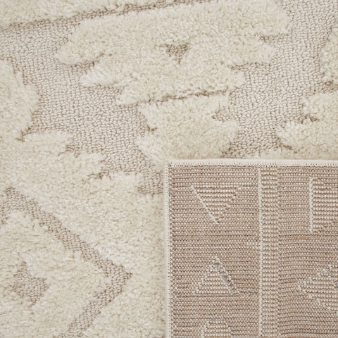 Soft High-Pile Rug – Modern Scandinavian & Geometric Pattern – Durable Polypropylene – Silky Soft Touch – Minimalist & Elegant Design