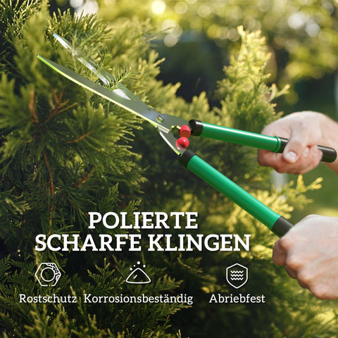 Rootz Garden Scissors Set - Pruning Shears - Gardening Tools - Non-Stick Coated Blades - 40cm Knife Length - 51cm x 17cm x 4.5cm