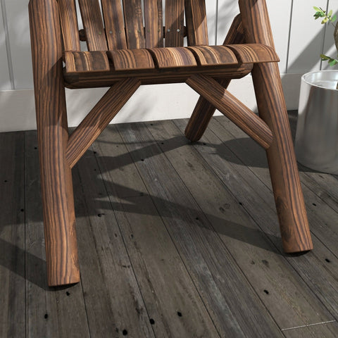 Rootz Tuinstoel - Outdoor stoel met hoge rugleuning - Adirondack stoel - Ergonomisch ontwerp - Weerbestendig - Eenvoudige montage - 83 cm x 68 cm x 101 cm - Sparrenhout