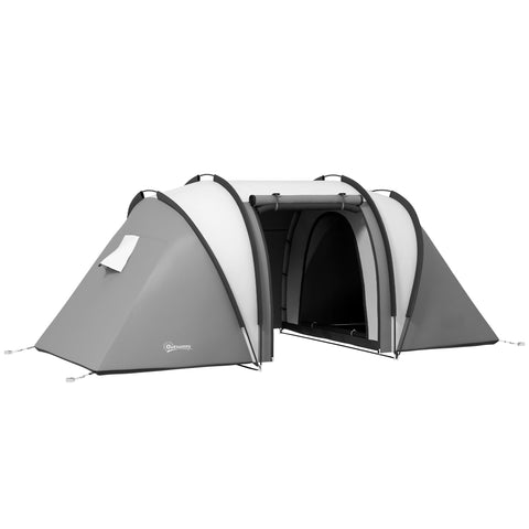 Rootz Camping Tent - Family Tent - Tunnel Tent - Water-Repellent - Easy Transport - 450cm x 220cm x 180cm