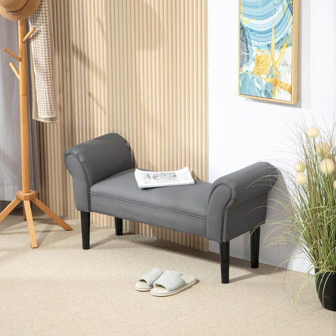 Rootz Upholstered Bench - Bed Bench - Seat Chest - Comfortable Padding - 102cm x 36cm x 51cm