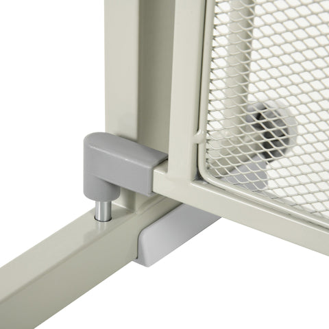 Rootz Stair Protection Grilles for Pets - Safety Gates - Barrier for Pets - Automatic Double Closure - Fits 75-103 cm Width - Grey