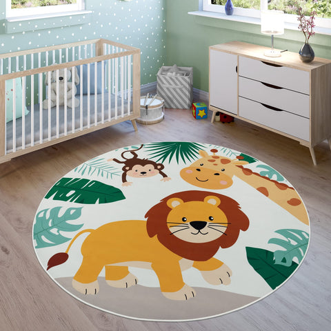 Children’s Playroom Rug – City Street Map – Durable & Soft – Easy to Clean