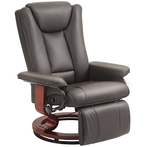 Rootz Reclining Relaxation Chair - TV Armchair - Cinema Chair - 360° Rotatable - Faux Leather - 78cm x 88cm x 103cm