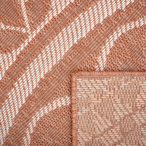 Round Outdoor Rug – Durable Polypropylene – Easy-Clean – Lace Pattern – Outdoor Use