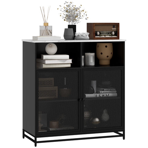 Rootz Buffet Storage Furniture - Dining Room Cabinet - Kitchen Sideboard - Tilt-Proof Structure - 86x40x90cm