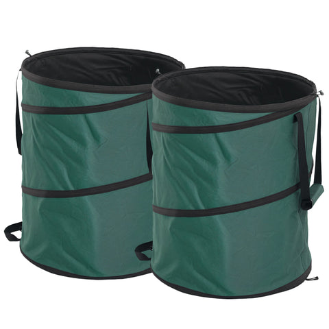 Rootz 2x160L Garden Waste Bags - Leaf Bags - Yard Cleanup Bags - Waterproof Oxford Fabric - Ø55 x 65H cm