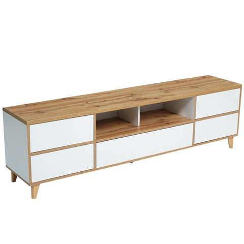 Rootz Modern TV Stand - Media Console - Storage Cabinet - Stylish & Functional - 175cm x 37cm x 51cm