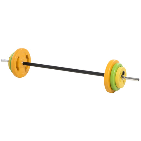 Rootz 20kg Dumbbell Set - Free Weights - Cast Iron Weights - Slip-Resistant Handle - Ø28 x 130cm